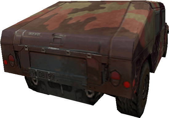 Csczds Humvee Common Rear - Humvee (754x454), Png Download