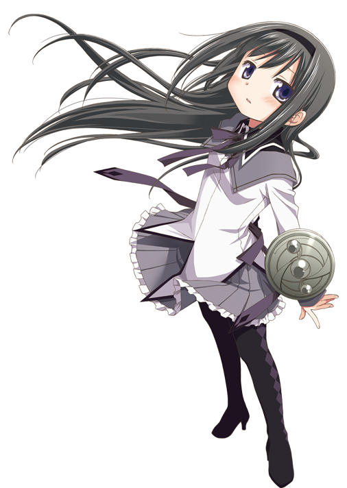 Puella Magi Madoka Magica Homura Pose3 - Dc Comic Homura Akemi (506x712), Png Download