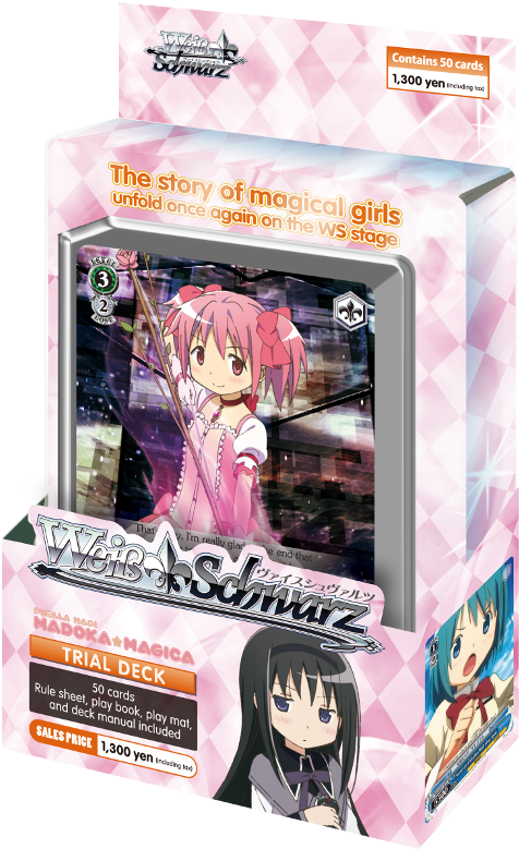 Puella Magi Madoka Magica - Weiss Schwarz: Madoka Magica Trial Deck (500x811), Png Download