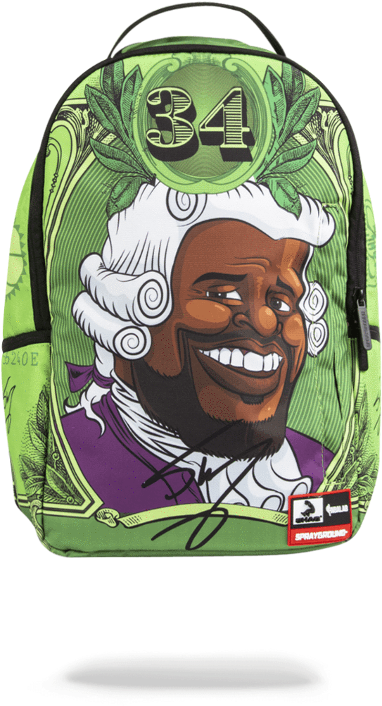 Sprayground Nba Backpack X Shaq Washington - Shaquille O Neal Sprayground (802x1023), Png Download