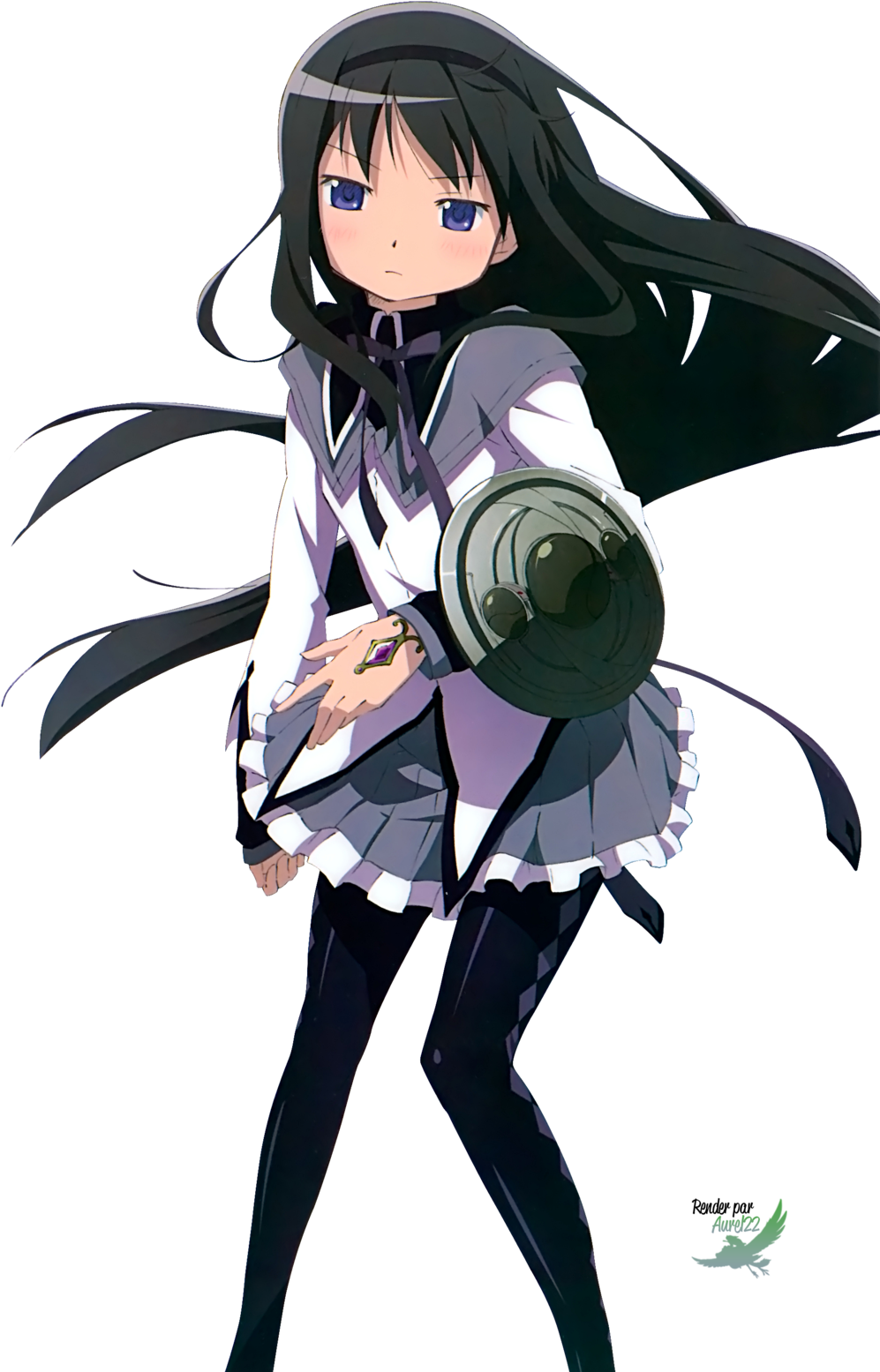 Puella Magi Madoka Magica Clip Art Download - Madoka Magica Homura (1024x1570), Png Download