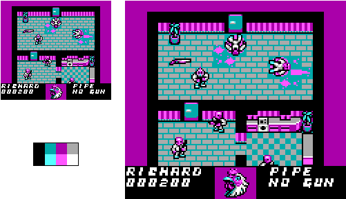 23 May - Hotline Miami Tile Set (560x320), Png Download