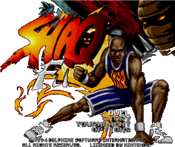 2017 - Delphine Software International Shaq Fu Sega Genesis (600x523), Png Download