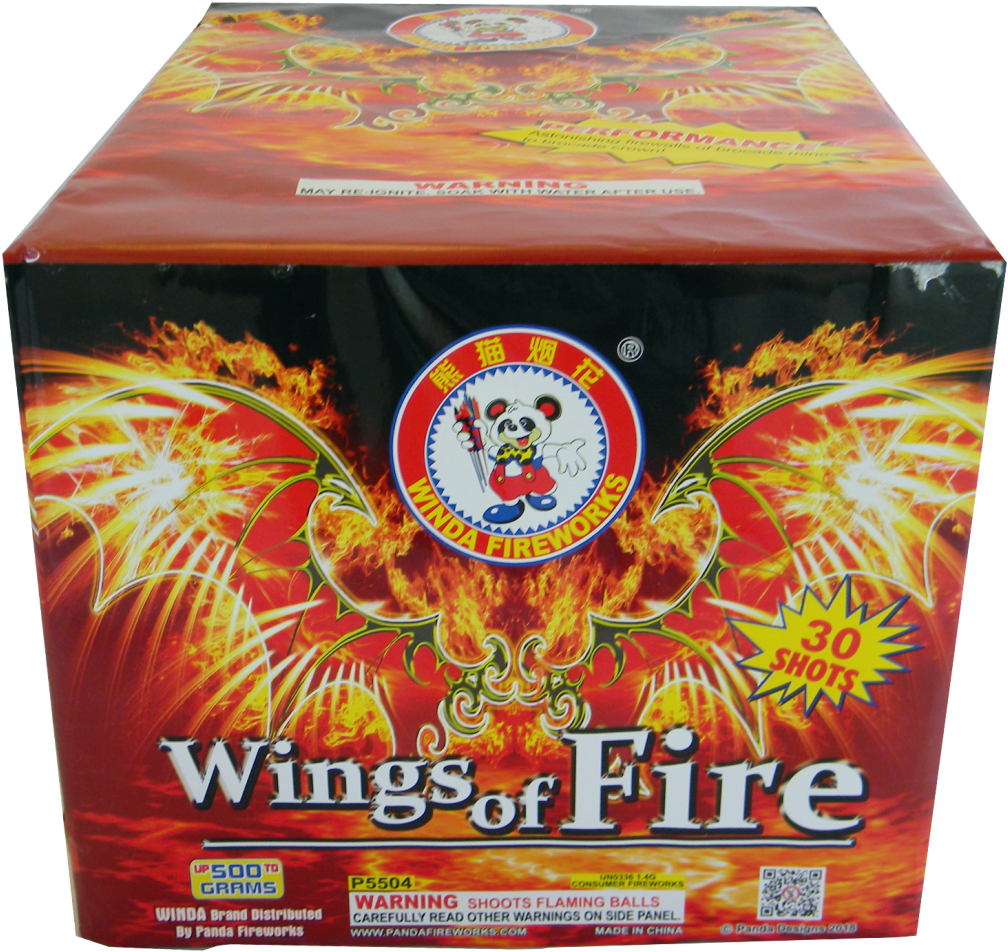 Wings Of Fire 30 Shot - Panda Fireworks Group Co., Ltd. (1024x974), Png Download