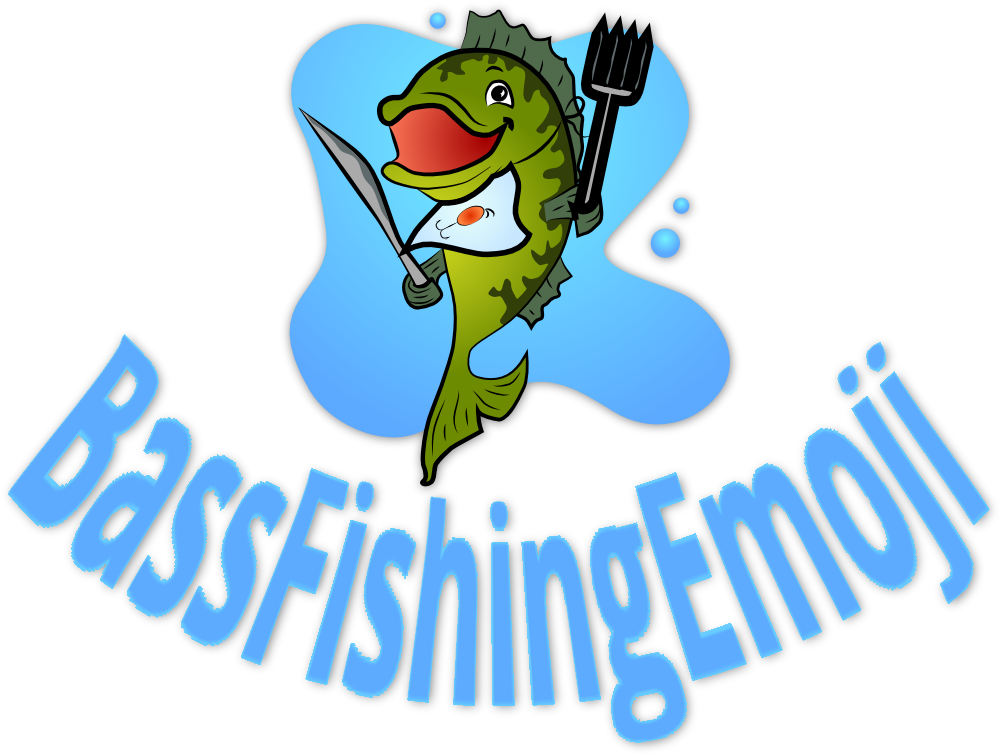 Bass Fishing Emoji - Bass Fishing Menu Art Clips (1080x1080), Png Download