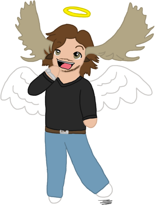 Jared Padalecki Chibi - Cartoon (503x666), Png Download