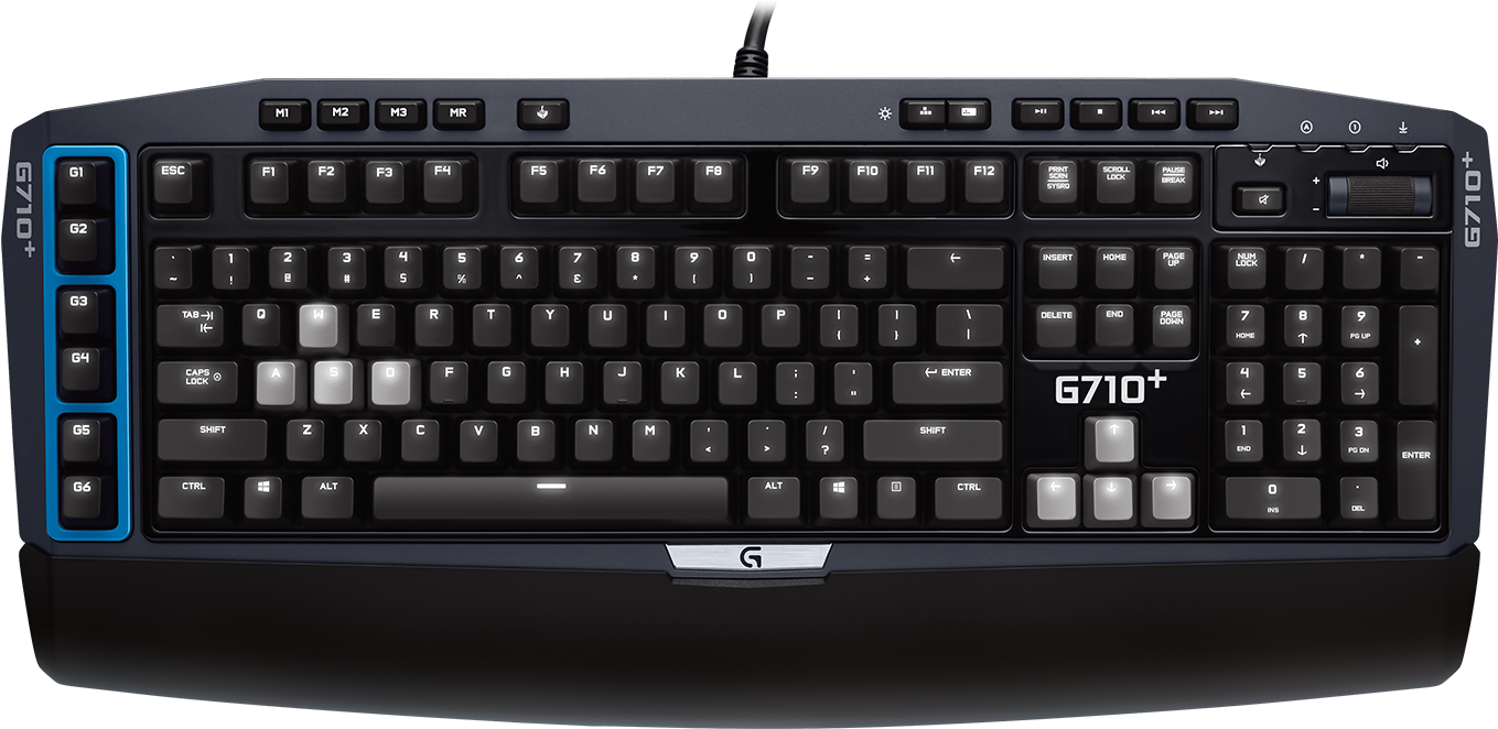 G710 Blue Mechanical Gaming Keyboard - Ghost Recon Wildlands Keyboard Layout (1510x1112), Png Download