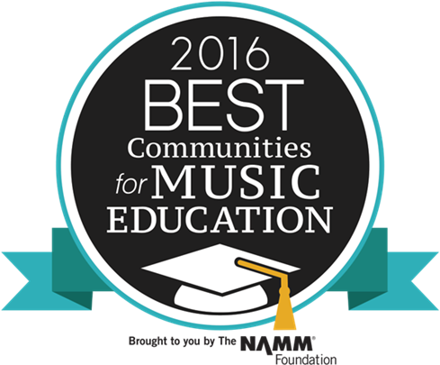 Namm 2016 Best Communities Award - 2016 Best Communities For Music Education (500x428), Png Download