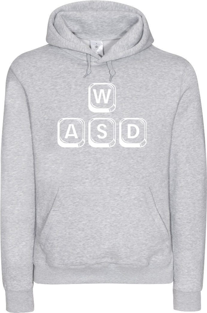 Wasd Sweatshirt B&c Hooded (1044x1044), Png Download