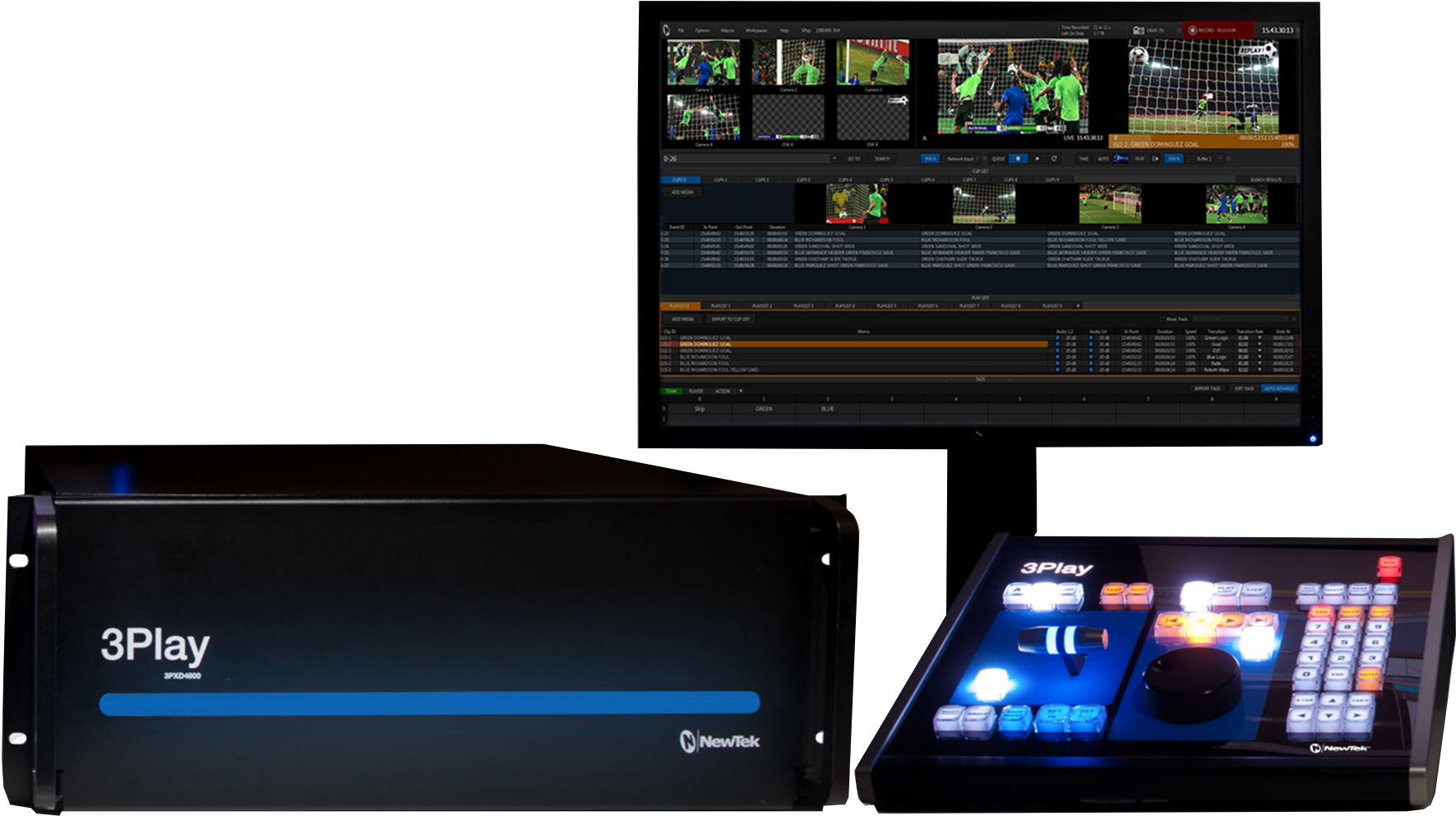 3play 4800 System - Newtek 3play 4800 Multi-channel Hd/sd Live Sports Video (1920x1080), Png Download