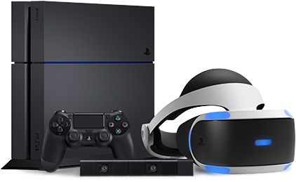 Ps Vr - Playstation 4 With Vr (440x300), Png Download