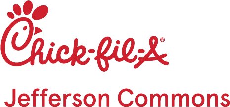Jeffersoncommons Restaurant Logo Red Vertical - Chick Fil A Transparent Logo (657x308), Png Download