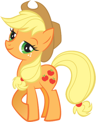 Applejack - My Little Pony Png (317x399), Png Download