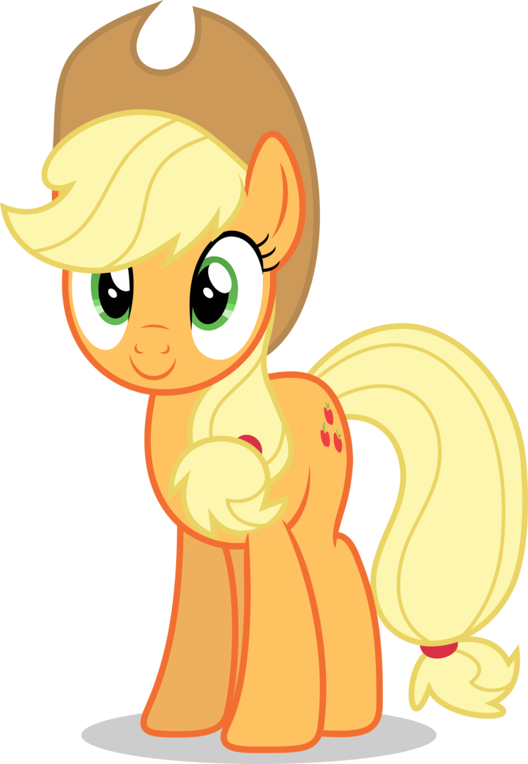 Mlp Applejack Vector - Hearth's Warming Eve Applejack (743x1075), Png Download
