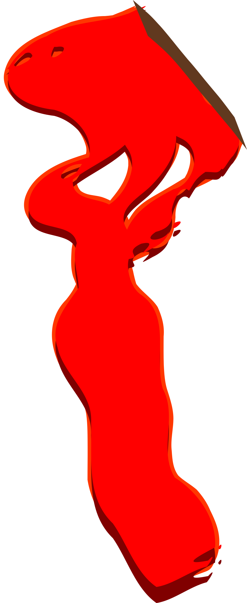 This Free Icons Png Design Of Blood Stab Wound (983x2400), Png Download