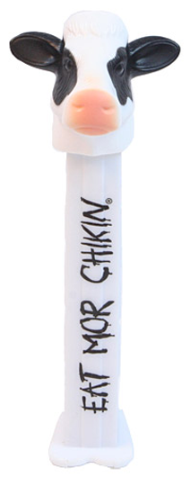 Chick Fil A Cow Pez Dispenser - Chick-fil-a Promotional Standing Sandwich Board Eat (540x540), Png Download