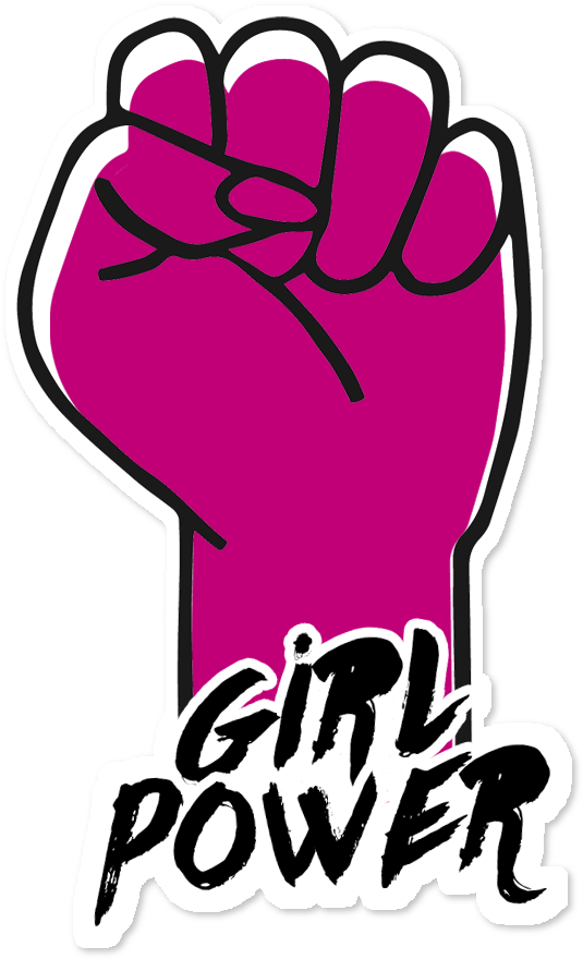 Adesivo Girl Power De Flores Maritímasna - Strong Girl Logo (962x962), Png Download