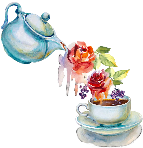 Tea Cup Teapot Illustration (480x499), Png Download