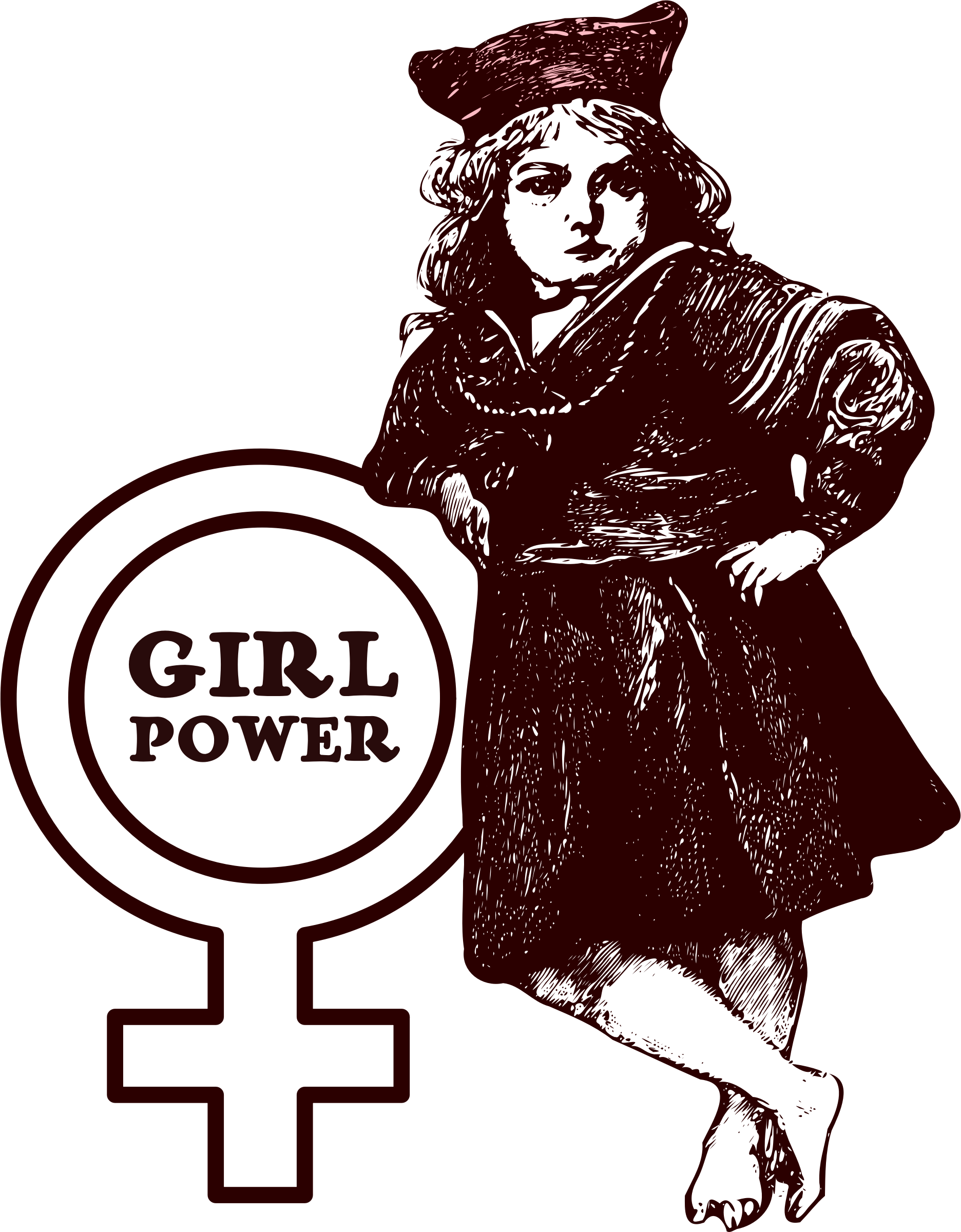 Girl Power Clip Arts (1872x2400), Png Download