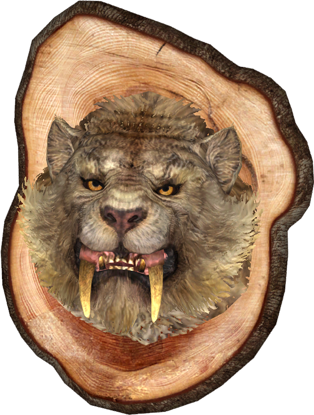 Mounted Sabre Cat Head - Cat (980x980), Png Download