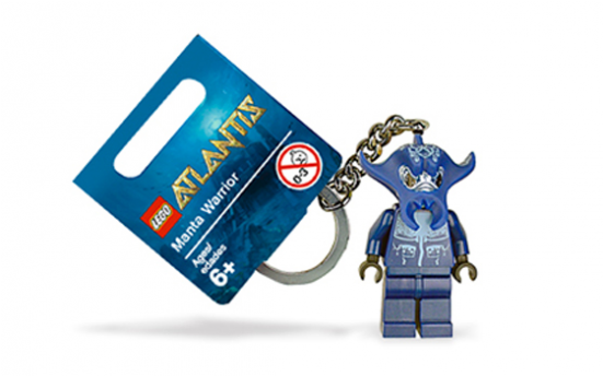 Lego Minifig Atlantis Porte Clé Nanta Warror - Lego Atlantis Manta Warrior Key Chain 852775 (550x550), Png Download