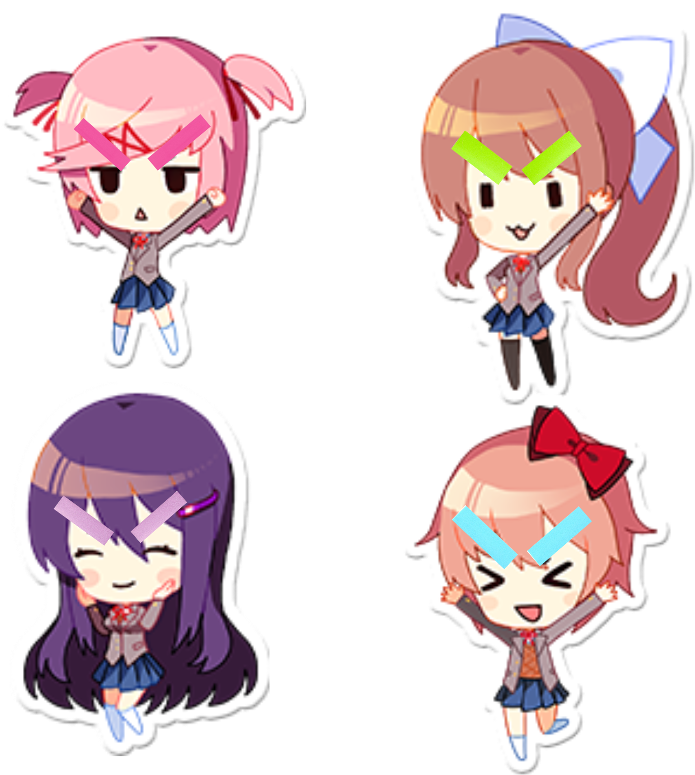 Funyall - Monika Ddlc (1565x1565), Png Download