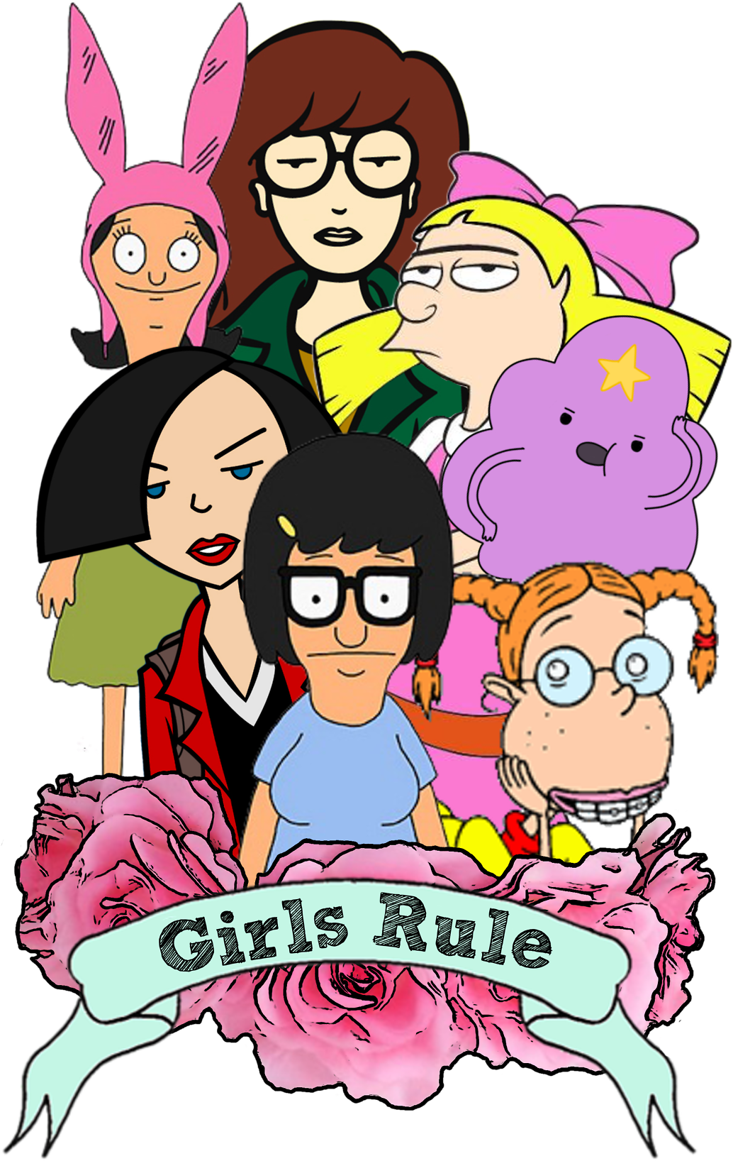 #girlpower “girls Rule” By Anna Iwanuch - Daria Morgendorffer (1280x1707), Png Download