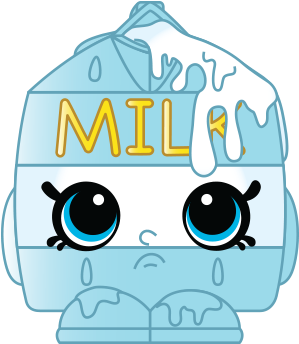 Spilt Milk - Cartoon (495x460), Png Download