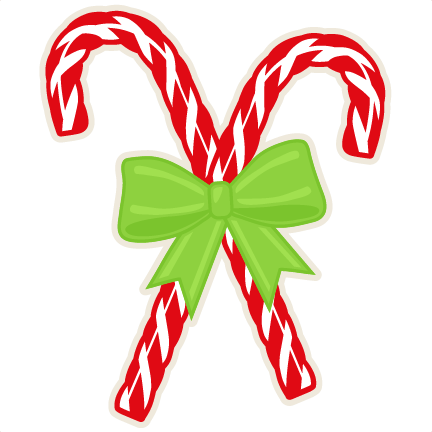 Candy Cane Clipart Svg - Cute Candy Canes (432x432), Png Download