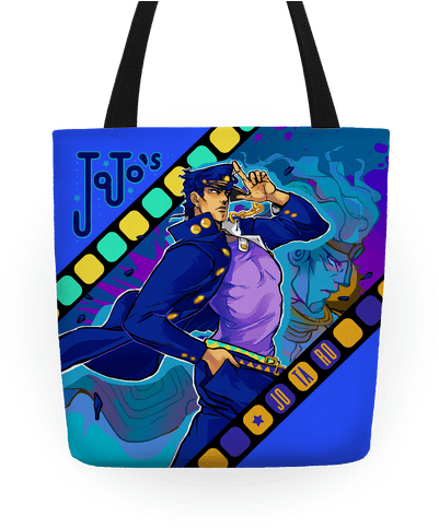 Jojo's Bizarre Adventure Jotaro Tote Tote - Jojo's Bizarre Adventure Jotaro Tote Bag Tote Bag: (484x484), Png Download