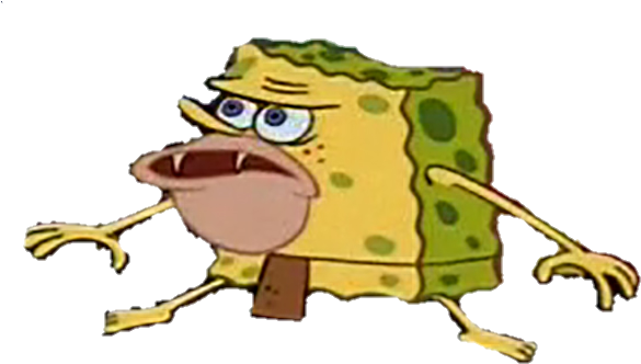 1466702499933 - Funny Spongebob Stickers (597x342), Png Download