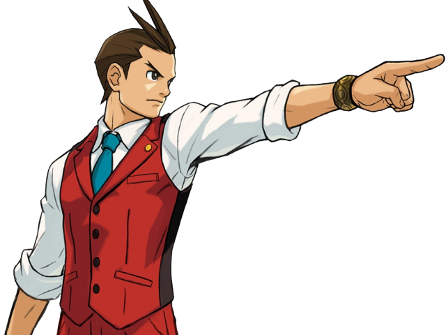 Ace Attorney Clipart Objection - Ace Attorney Apollo Justice Sprites (640x480), Png Download