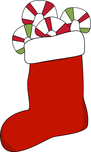Image Transparent Stock Filled With Candy Canes Clip - Stocking With Candy Canes (300x500), Png Download