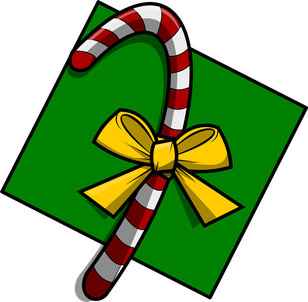 Candy Cane Clipart Christmas Gifts - Imagenes Alusivas De La Navidad (600x588), Png Download