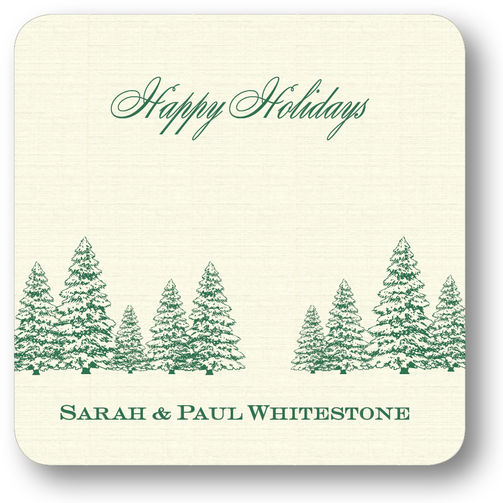 Winter Tree Line - Birthday (1050x1050), Png Download