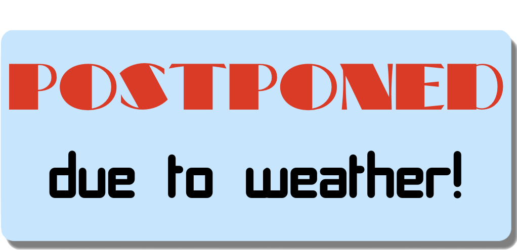 20 Mar - Postponed Due To Rain (1024x768), Png Download