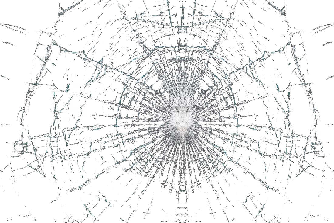 Glass Crack Png (1100x733), Png Download