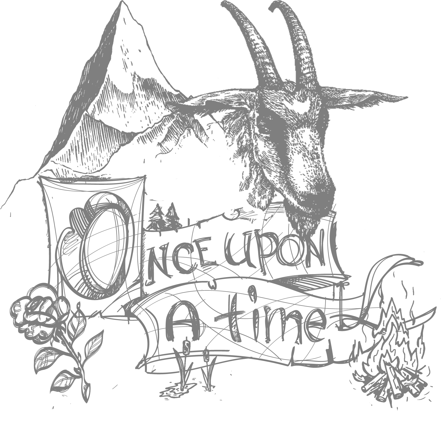 Download HD Lake Valley And Rocky Komna Were A Mountain Paradise - Once Upon  A Time Fairy Tale Clipart Black And White Transparent PNG Image -  NicePNG.com, image size:1858x1774