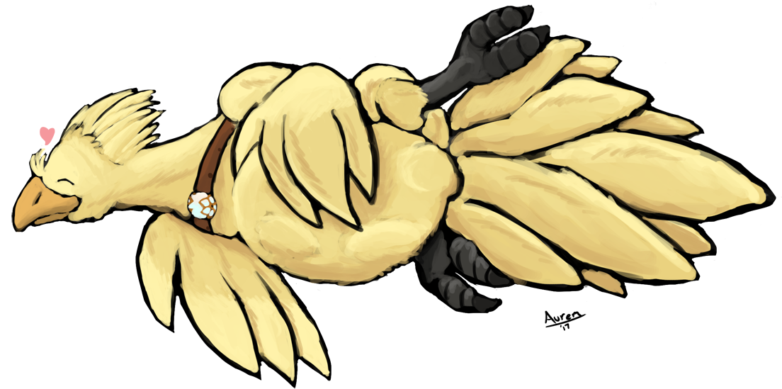 'delivering' The Chocobo Post - Fur (1200x594), Png Download