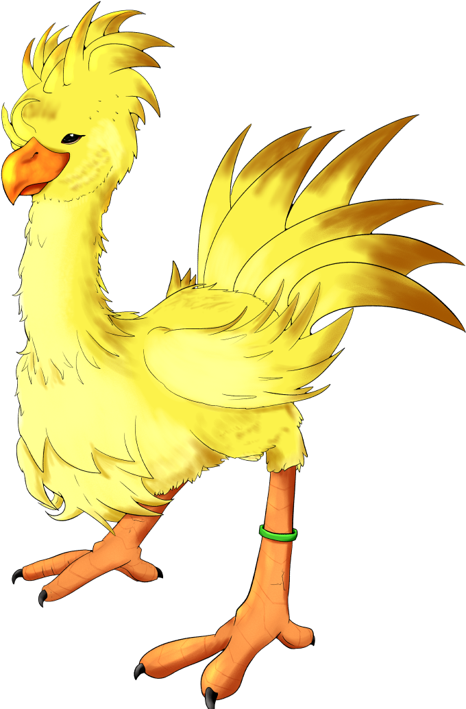 Chocobo - Cartoon (846x1050), Png Download