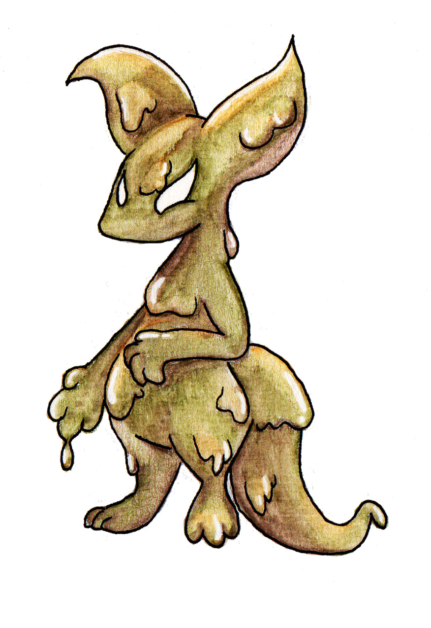 Ink Glob Figure - Cartoon (894x1280), Png Download