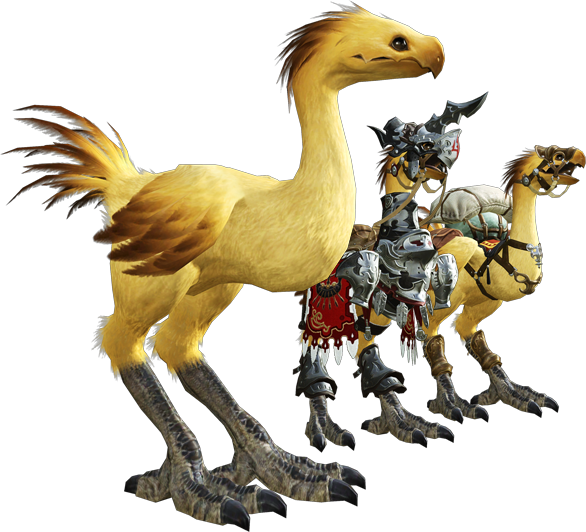 Eorzea De Chocobo For Piano Solo From Final Fantasy - Final Fantasy 14 Chocobo (586x532), Png Download