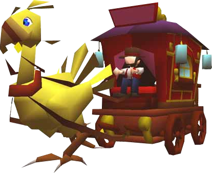 Meteor Clipart Ffvii - Final Fantasy Chocobo Cart (414x337), Png Download