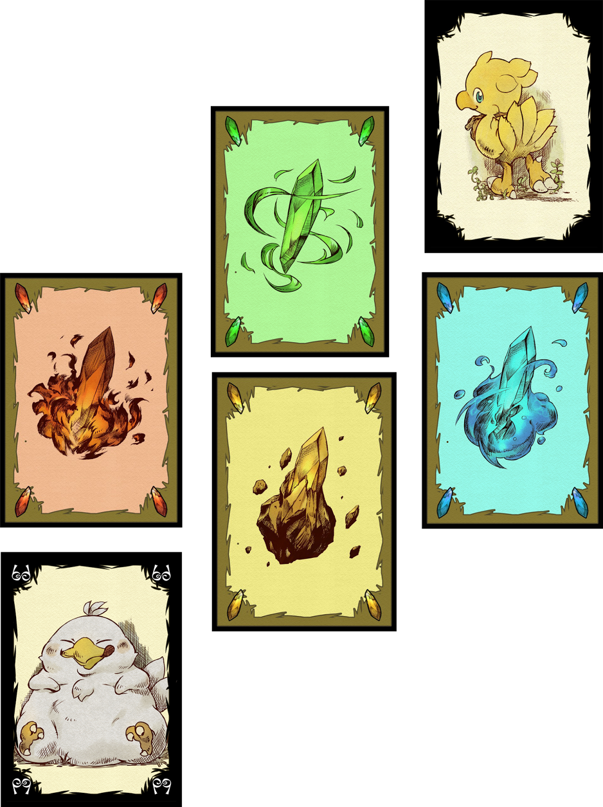 Si La Caza Sale Mal, Debes Descartar El Chocobo, Pero - Final Fantasy Card Game: Chocobo's Crystal Hunt (1196x1600), Png Download
