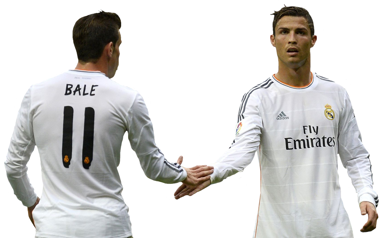 Download HD Gareth Bale Y Cristiano Ronaldo Png Transparent PNG Image -  NicePNG.com, image size:1351x832