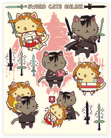 Cosplay Clipart Kirito - Cartoon (484x484), Png Download