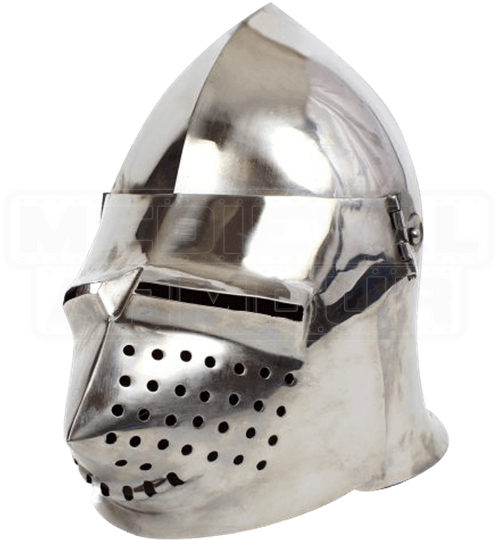 Pigface Bascinet Medieval Armour Leather Armour Steel - Bascinet (550x550), Png Download