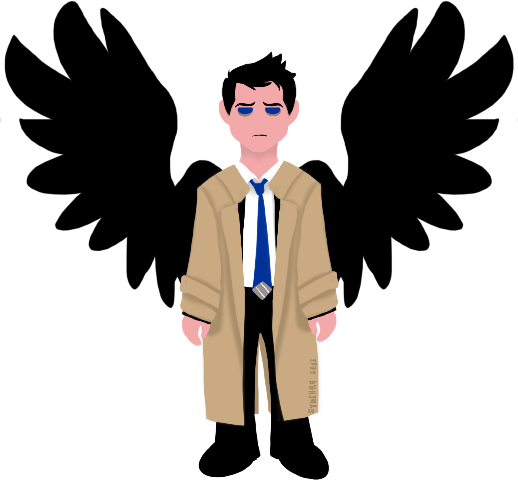 Simple Castiel Tree Topper - Castiel Clipart (1800x1800), Png Download