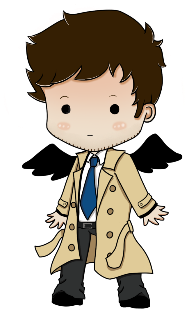 Castiel Dean Winchester Sam Winchester Chibi Drawing - Sam Winchester Chibi (1024x1464), Png Download