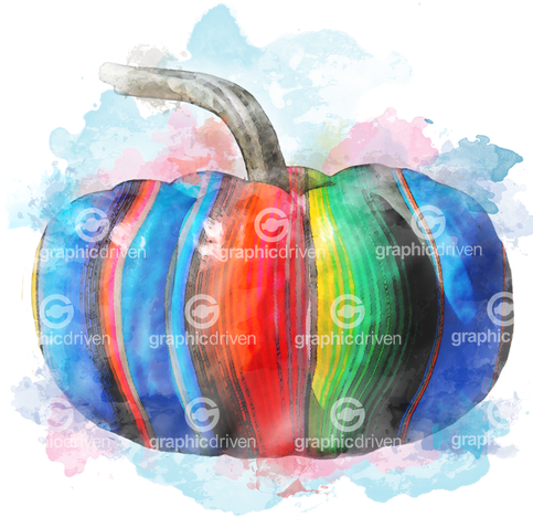 Serape Pumpkin - Visual Arts (500x500), Png Download
